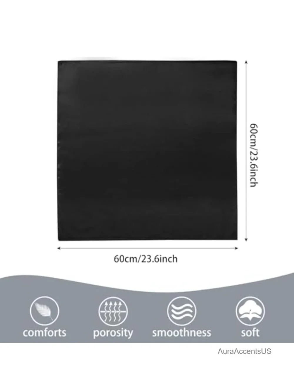 Satin Scarf 23.6'' Square Head Bandana Halloween Costume Accessory